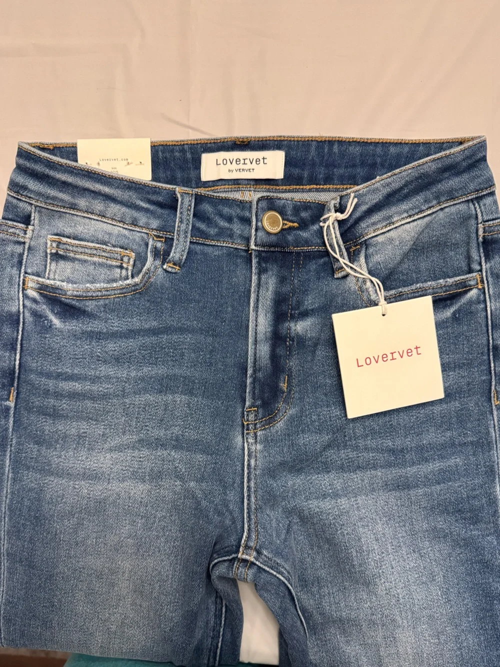 Lovervet - Women's Mid-Rise Blue Boot cut Denim Jeans - Size 5/27 NWT
